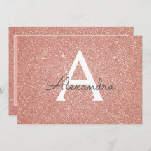 Rosa Dourado Glitter Sweet 16 Salve a data