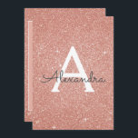 Convite Rosa Dourado Glitter Sweet 16 Salve a data<br><div class="desc">Rosa Dourado Sparkle Glitter Doce Dezesseis Monogramas Nome e Salve Inicialmente o Convite de aniversário de Datas. Este convite é perfeito para a Festa de aniversário Rosa Dourada Sparkle Glitter Sweet 16 que está a tentar comemorar em Rosa Rosa Rosa Rosa Rosa Dourada.</div>