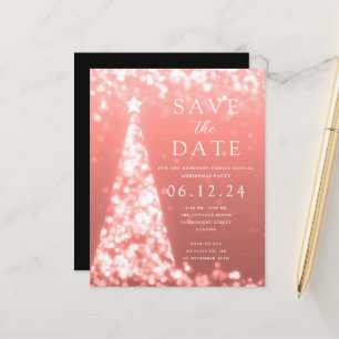 Convite Rosa Dourado para Festa de Natal Salve a D
