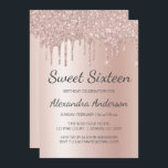 Convite Rosa Dourado Sparkle Glitter Doce Dezesseis Aniver<br><div class="desc">Cor-de-rosa-azul - Convite de aniversário com brilho cintilante Dourado e brilhante 16. Este é o perfeito 16 anos de Aniversário convite para um Rosa moderno Dourado e brilhante Festa de aniversário brilhante brilhante brilhante brilhante de Ombre. Entre em contato com o designer para encontrar itens personalizados correspondentes.</div>