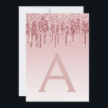 Convite Rosa Dourado Sparkle Glitter Doce Dezesseis Aniver<br><div class="desc">Cor-de-rosa-pincelado - Rosa Dourado Coletor Brilhante Brilhante Doce 16 Convite de aniversário com Nome do Monograma e Inicial. Este é o perfeito 16 anos de Aniversário convite para um Rosa moderno Dourado e brilhante Festa de aniversário brilhante brilhante brilhante brilhante de Ombre. Entre em contato com o designer para encontrar...</div>