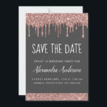 Convite Rosa Dourado Sparkle Glitter Sweet 16 Salve a data<br><div class="desc">Rosa Dourado - Cor-de-rosa e Cinzas de carvão (Cinza) brilhando brilhante Doce 16 - 16 Festa de aniversário da garota Salve o Convite para Data. Este convite é perfeito para a Rosa Dourada Sparkle Glitter 16ª Festa de aniversário que procura celebrar na Rosa Rosa Rosa Rosa Rosa Dourada.</div>