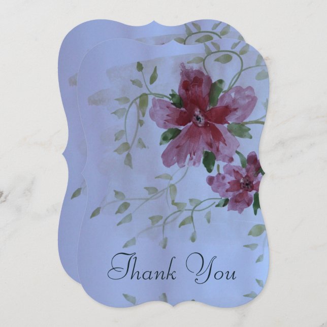 Convite Rosa E Borgonha (Frente/Verso)