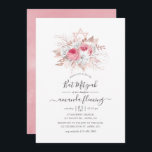 Convite Rosa e Rosa Dourado Bat Mitzvah<br><div class="desc">Convite de morcego mitzvah,  rosas e brancas,  cor-de-rosa,  com sotaques de ouro rosa e prata com tipografia elegante,  projetada para ser rápida e facilmente personalizada de acordo com as especificações de seu evento.</div>