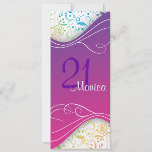 Convite Rosa Elegante