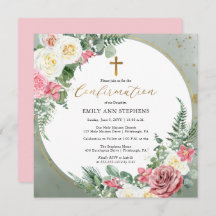 Rosa Elegante | Confirmação da Dourada Frame Girl