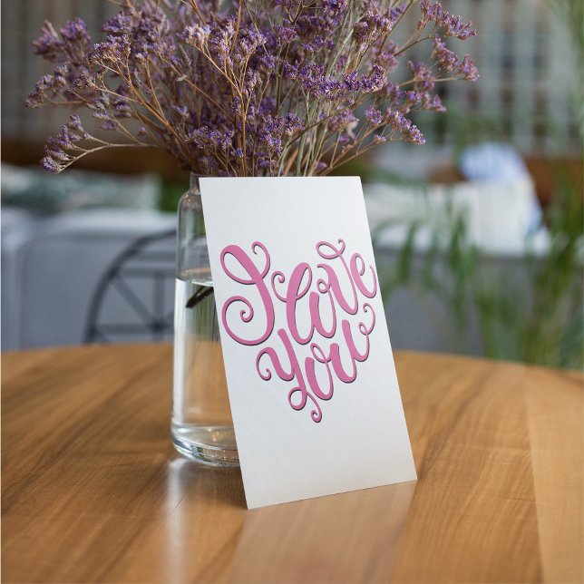 Convite Rosa Eu Te Amo (Criador carregado)