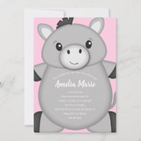 Rosa Festa de aniversário burro