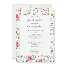 Rosa Floral Hearts Chá de panela