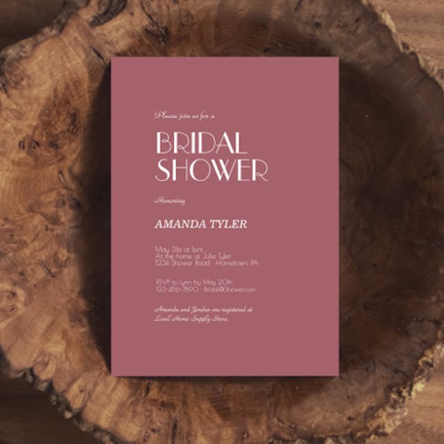 Convite Rosa Garden | Chá de panela Rosa de Casamento Negr (Criador carregado)