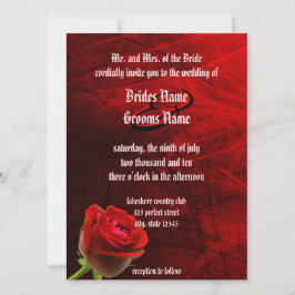 Convite Rosa Gothic Wedding