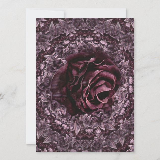 Convite Rosa Mandala (Frente)