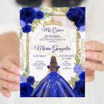 Convite Rosa marinho Mexicana Charra Quinceanera<br><div class="desc">Marinho Rosa mexicana Charra Quinceanera Convite Mis Quince Anos,  15 Aniversário, </div>