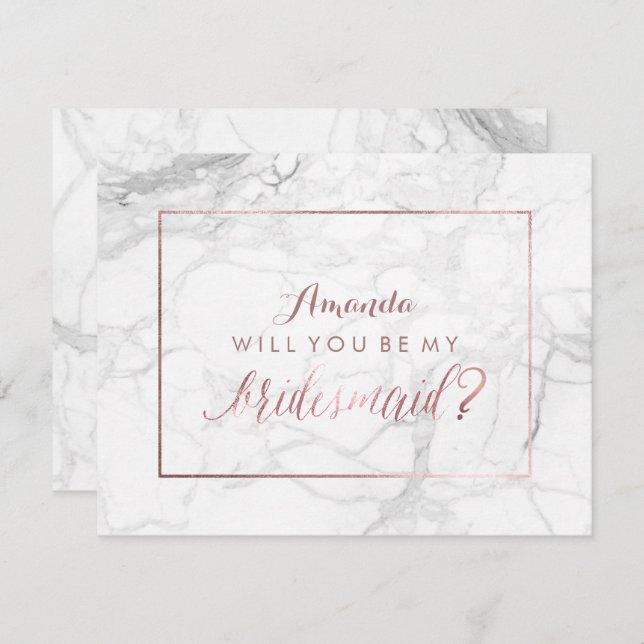 Convite Rosa PixDezines Dourado Você Será Minha Garota (Frente/Verso)