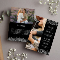 Rosa preto branco descreve foto frente e verso