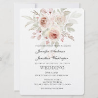 Rosa Romântico Cor-de-Rosa Suave no Casamento Bran