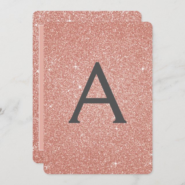 Convite Rosa - Rosa Dourado Brilhante Doce Dezesseis Anive (Frente/Verso)