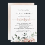 Convite Rosa Rosa Rosa Clássica Rosa Floral Bat Mitzvah<br><div class="desc">Este clássico convite para o morcego floral vermelho rosa rosa rosa rosa-rosa é perfeito para um morcego mitzvah rústico. O design apresenta elegantes rosas rosa poeirentas e poeirentas e folhagem verde,  perfeitamente reunidas em belos buquês.</div>
