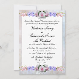 Convite Rosa Rosa Rosa | Silver Bokeh Wedding