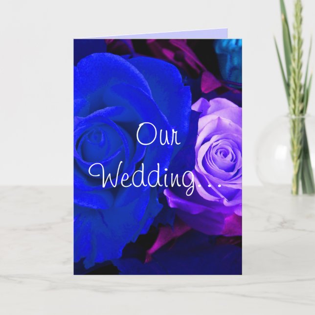 Convite Rosa Roxa Azul (Frente)