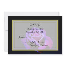 Rosa Roxa em RSVP Preto