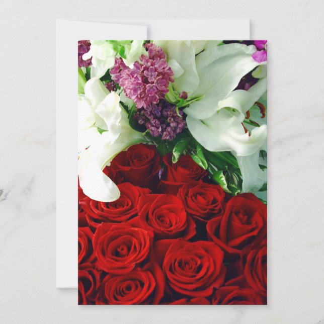 Convite Rosa vermelha e White Lillies_Invitation (Frente)