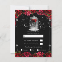 Rosa Vermelha Mágica Ouro Branco Prata Preto RSVP