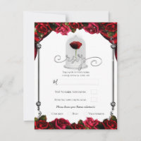 Rosa Vermelha Mágica Prata Ouro Branco Festa RSVP