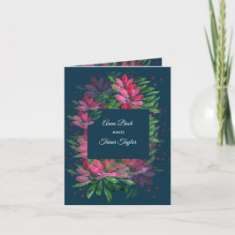 Convite Rosa vermelha Watercolor pintado à mão