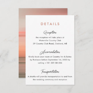 Convite Rosa Wedding Details Qr Code Enclosure Card