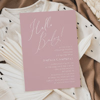 Rosa Whimsical Dusty Olá, Querida! Chá de fraldas