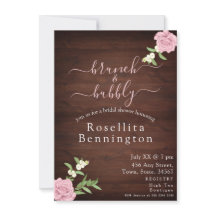 Rosa Wood Brunch e Chá de panela de espuma