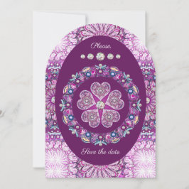 Convite Rosace vermelho cardinal