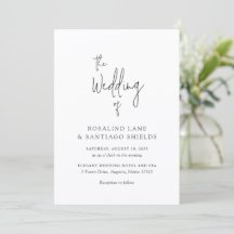 Rosalind Modern Typografia Elegante Casamento