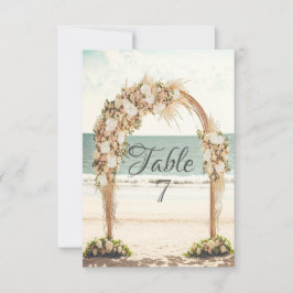 Convite Rosas Arbor de Casamento de Praia