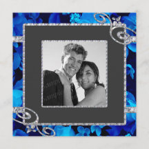 Rosas azuis brilhantes & redemoinhos do diamante