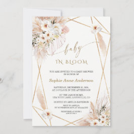 Convite Rosas brancas do deserto deixam bebê Dourado em sa