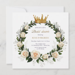 Convite Rosas brancas e Chá de panela respiratório do bebê