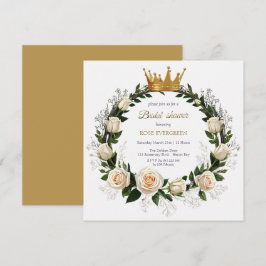 Convite Rosas brancas e Chá de panela respiratório do bebê