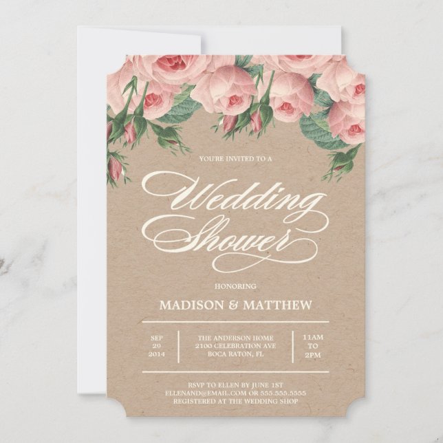 Convite Rosas| Chá de panela (Frente)