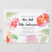 Rosas Cor-de-Rosa Aquarela Floral