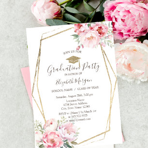 Convite Rosas Coradas, Boina de Graduação, Formatura