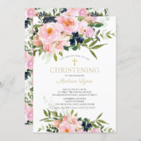 Rosas de Blush e Peonies Christening