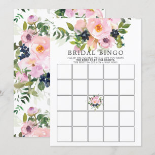 Convite Rosas de Blush e Peonies Jogo do Chá de panela BI