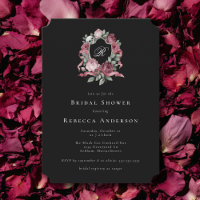 Rosas de Crest  de Casamento Gótico Chá de panela