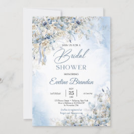 Convite Rosas de marfim de inverno poeirentos