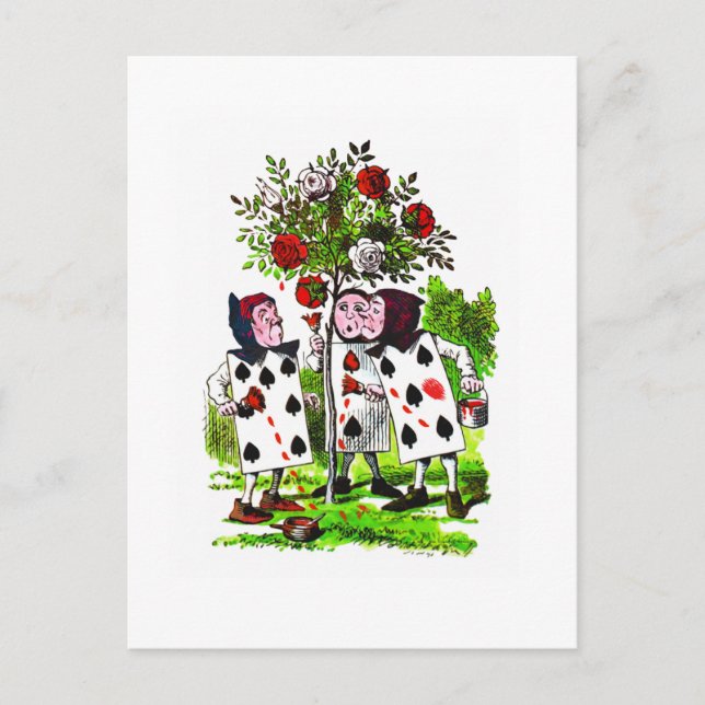 Convite Rosas de pintura vermelho - Cartão postal / Convit (Frente)