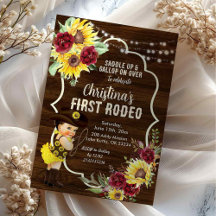 Rosas do Girassol Ocidental Cowgirl Primeiro Anive
