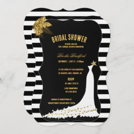 Convite Rosas Dourados Art Deco, Placa Chá de panela Strip