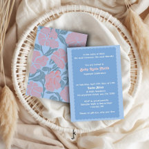 Rosas em Flor Inspiradas em Renda Vintage Azul Aqi
